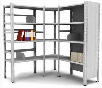 Стеллаж металлический угловой Титан МС 2500x800x600/4